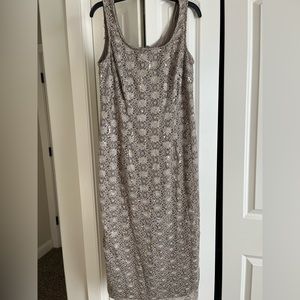 2 piece R&M Richards lace and sequin dress